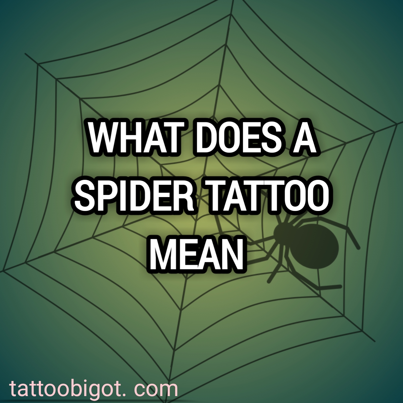 What does a spider tattoo mean